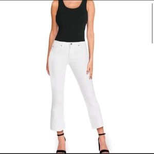 AG The Jodi Crop High-Rise Slim Flare Crop Jeans